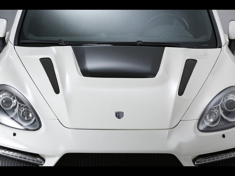 white sports car front view
