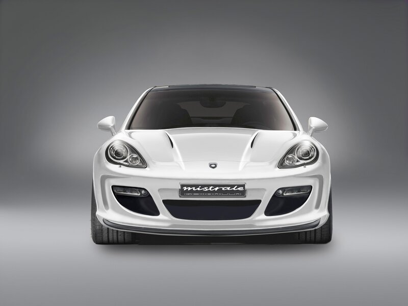 white sports car front view