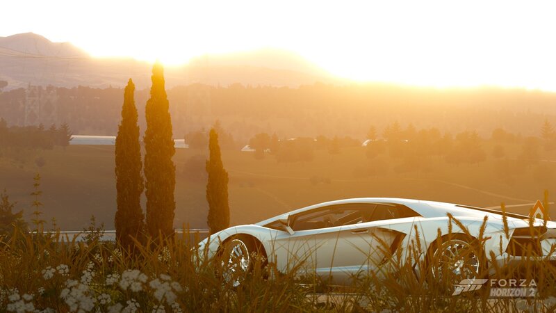 White Sports Car — Gold