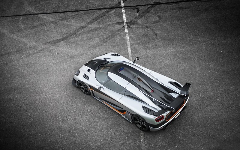 White Sports Car — Gray, Dramatic, Photograph