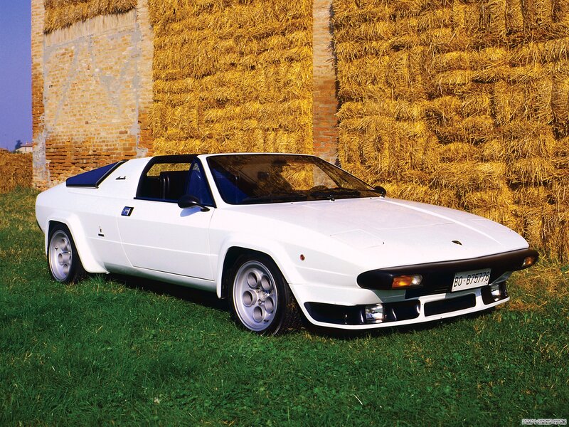 White sports car in a field
