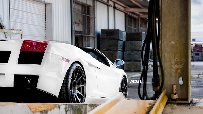 white sports car in garage