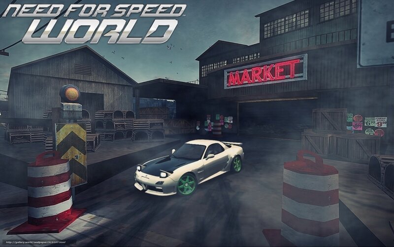 White Sports Car in Market