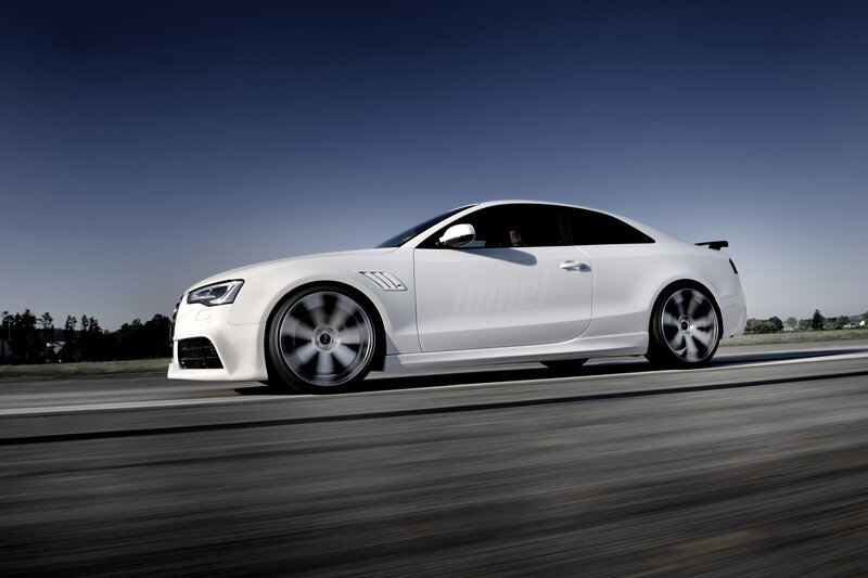 white sports car in motion