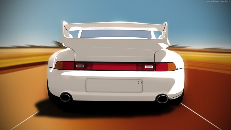white sports car in motion