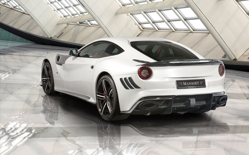 white sports car in showroom