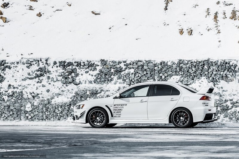 white sports car in snow