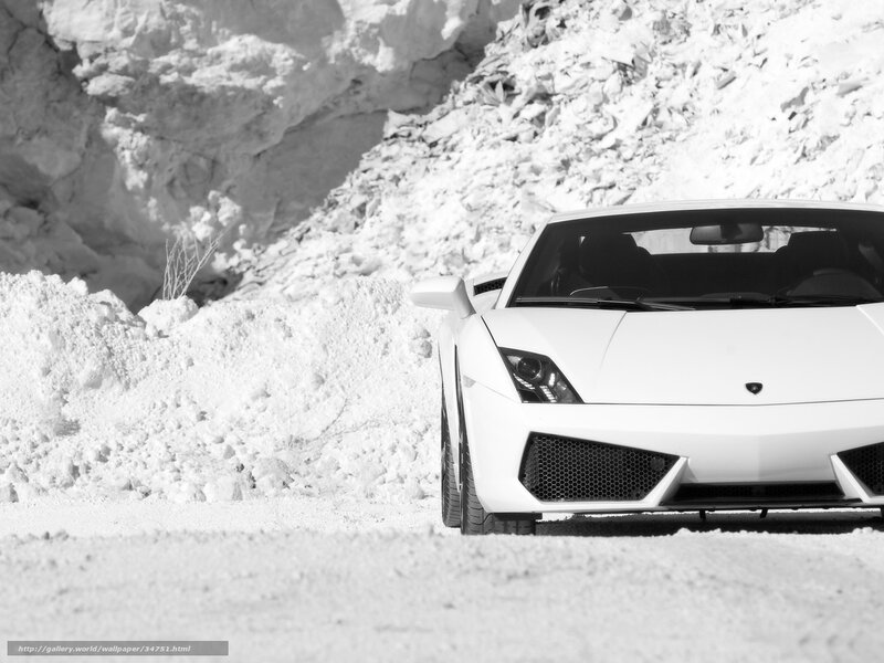 white sports car in snow