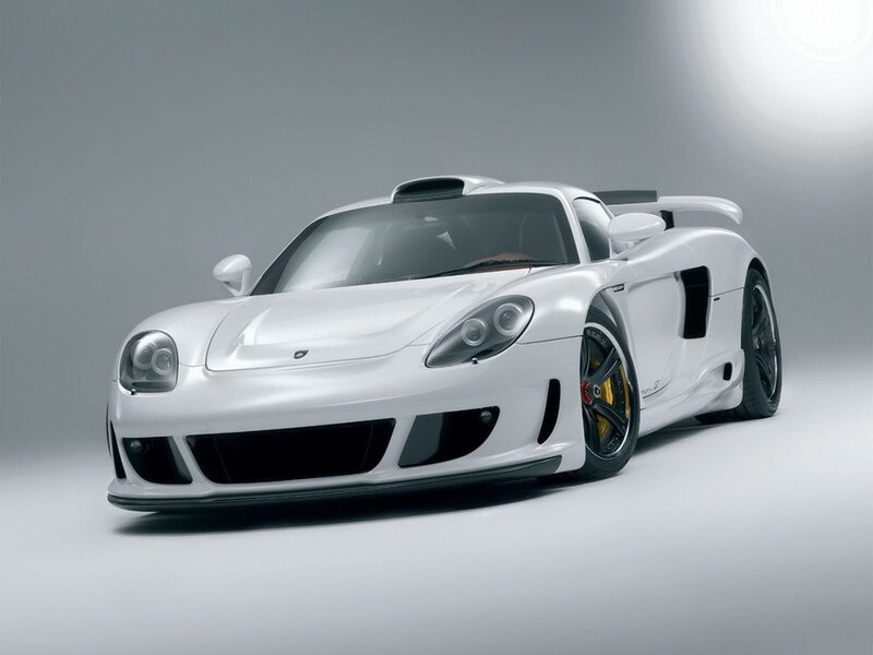 white sports car in studio