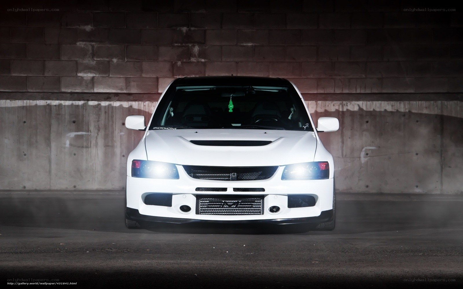 white sports car in tunnel