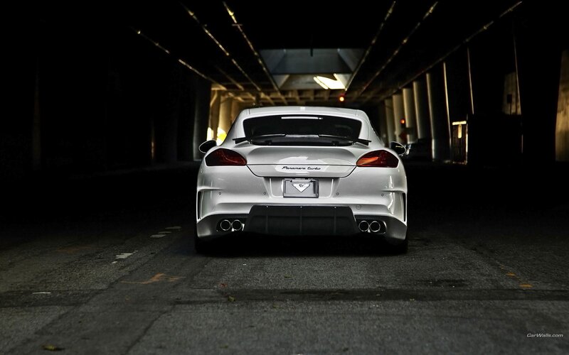 white sports car in tunnel