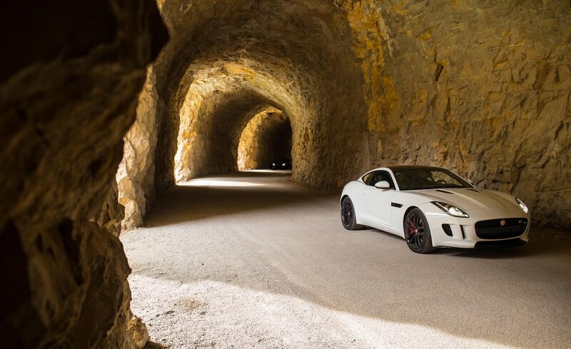White Sports Car in Tunnel — Dramatic