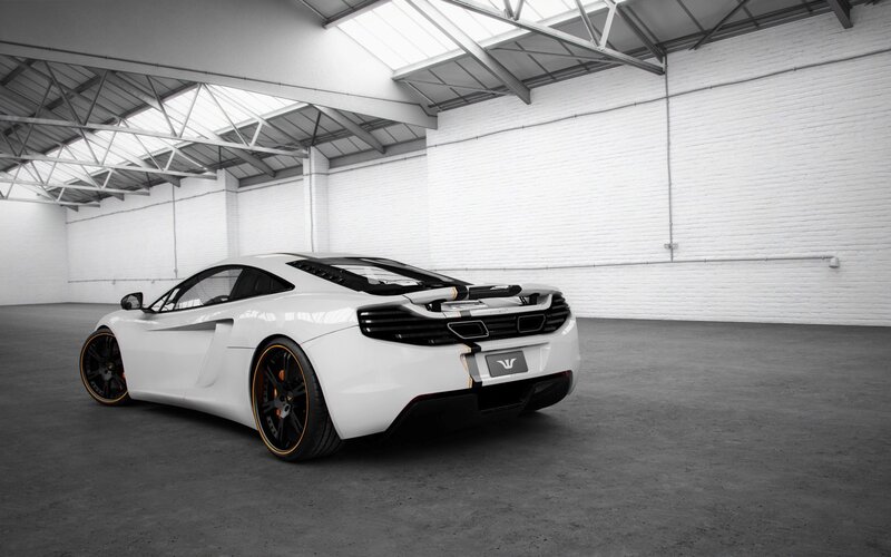 white sports car in warehouse