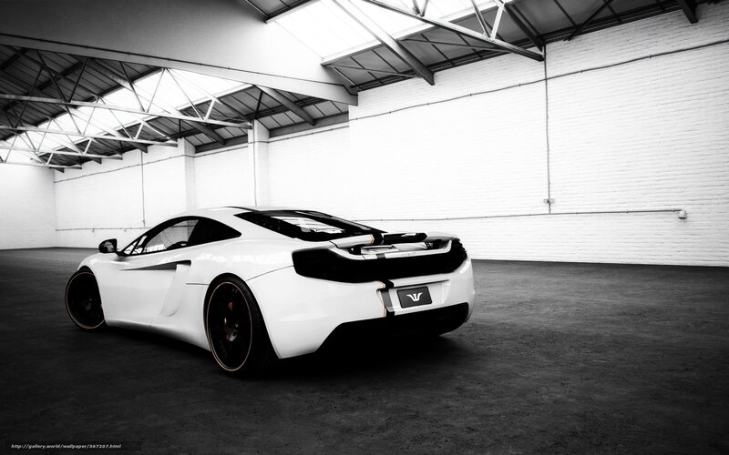 white sports car in warehouse