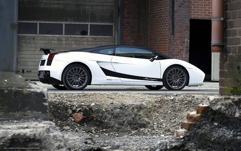 White Sports Car — Industrial, Photograph, Brick Wall