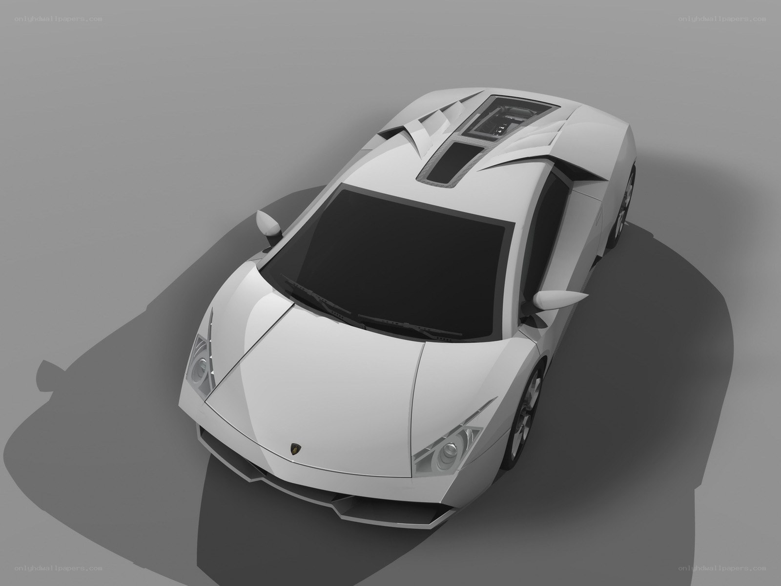white sports car model