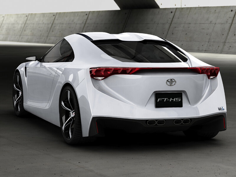 White Sports Car — Modern, 3d Render, Concrete Wall