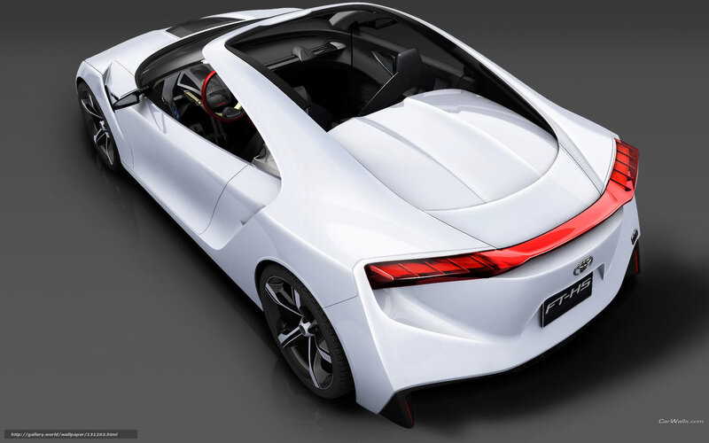 White Sports Car — Modern, 3d Render, Steering Wheel