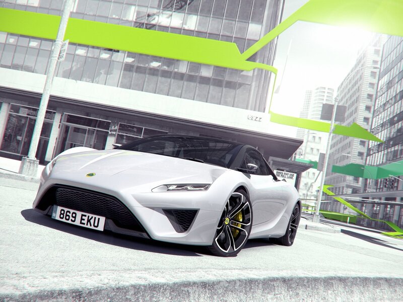 White Sports Car — Modern, Afternoon, 3d Render, City Street