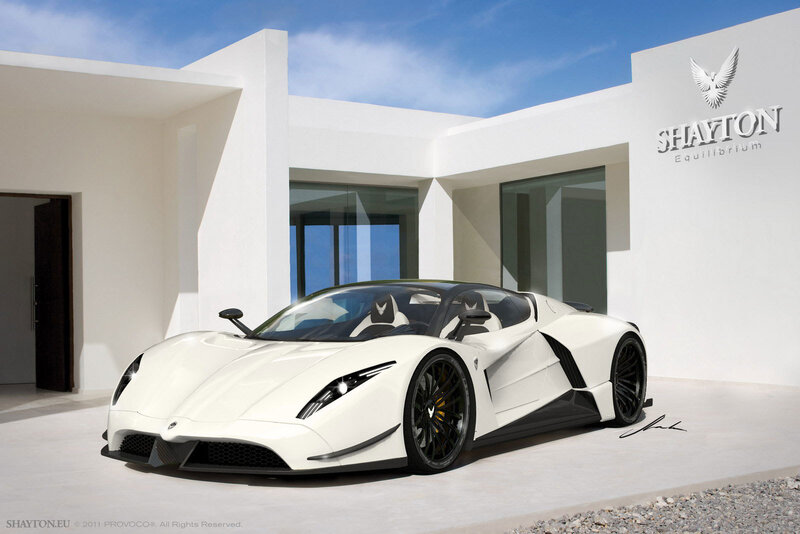 White Sports Car — Modern, Afternoon
