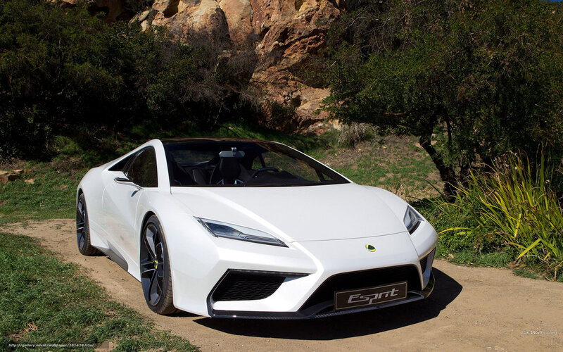 White Sports Car — Natural