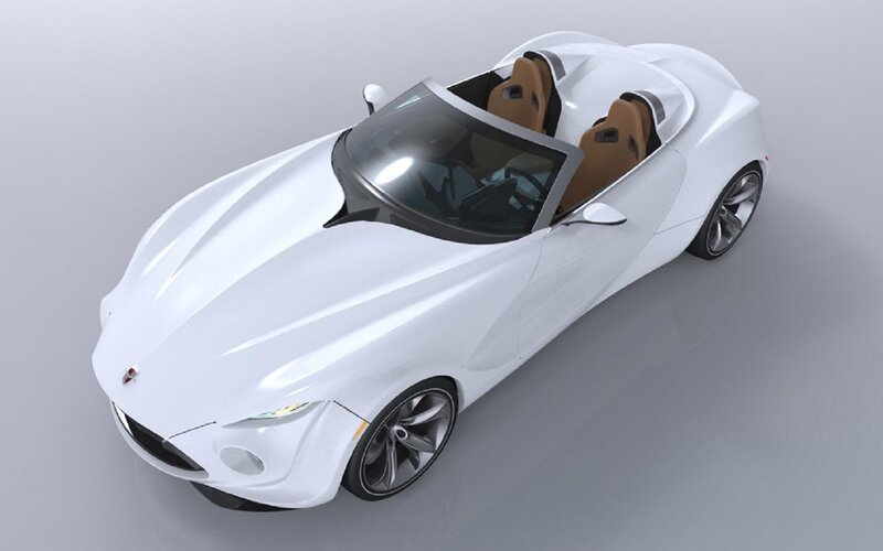 White Sports Car — Neutral, 3d Render, Seats