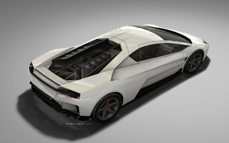 White Sports Car — Neutral, 3d Render, Wheels, Windows