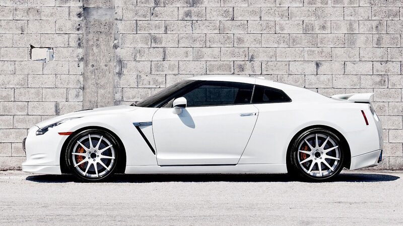 White Sports Car — Neutral, Afternoon, Photograph, Brick Wall