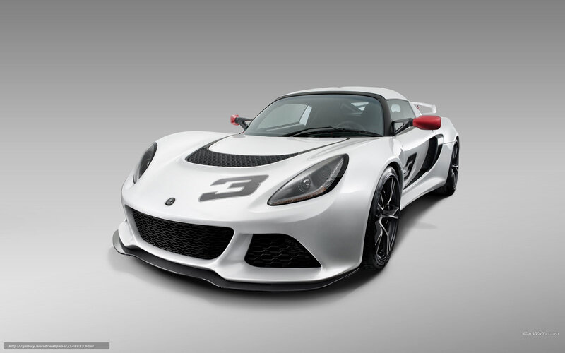 White Sports Car — Neutral, Photograph, Number 3, Red Mirrors