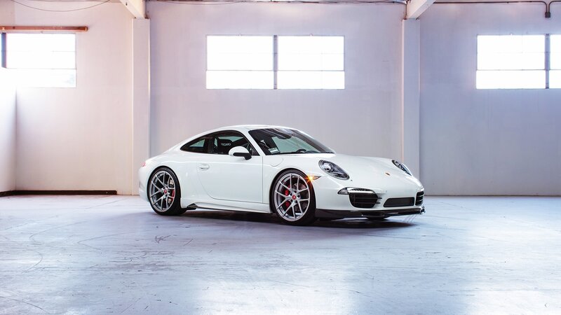 White Sports Car — Neutral, Photograph, Windows