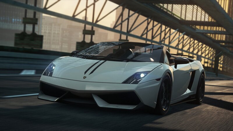 white sports car on a bridge