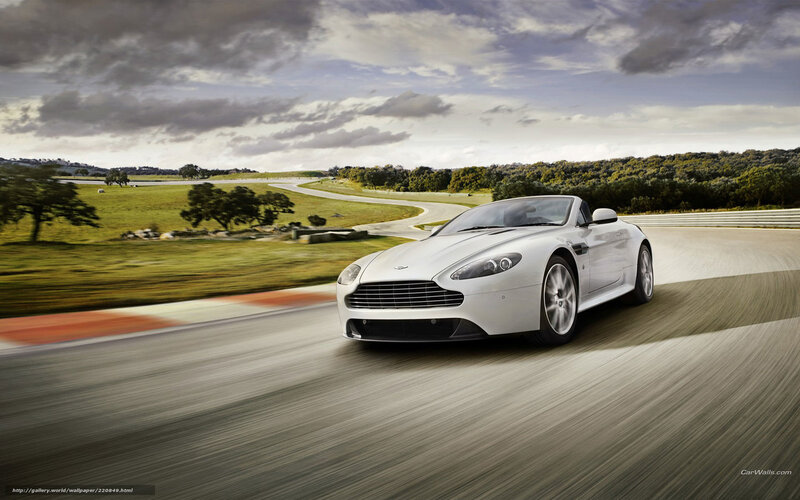 White sports car on a racetrack