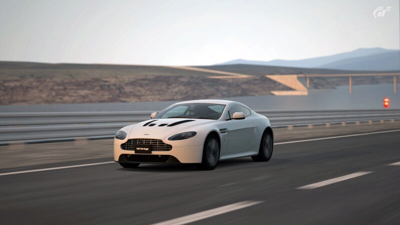 white sports car on a road