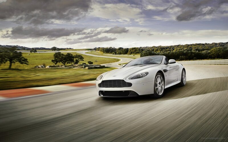 white sports car on a track
