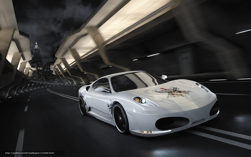 white sports car on city road