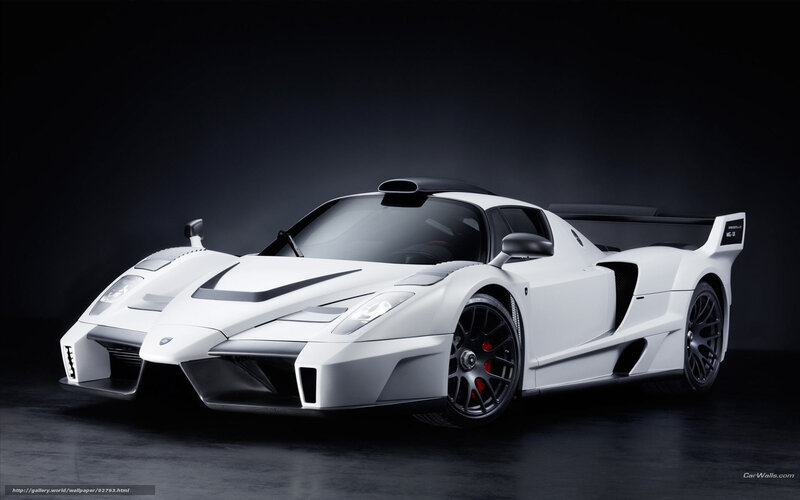 white sports car on dark background