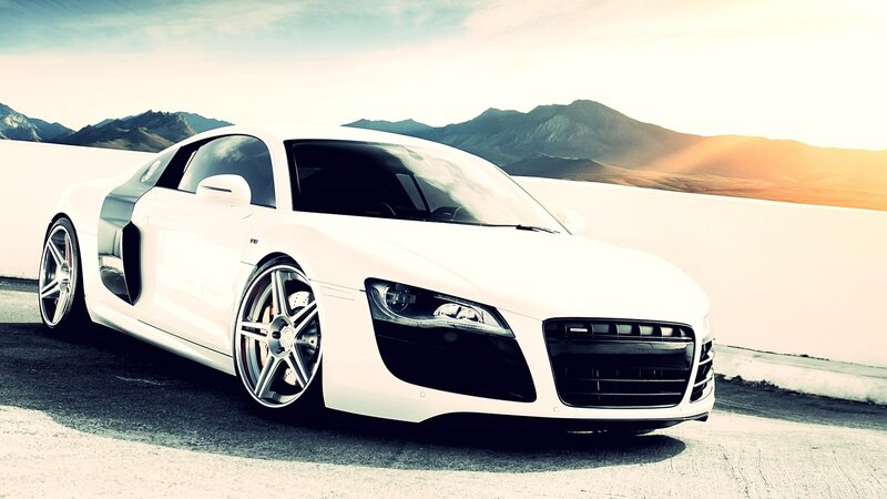 white sports car on desert road