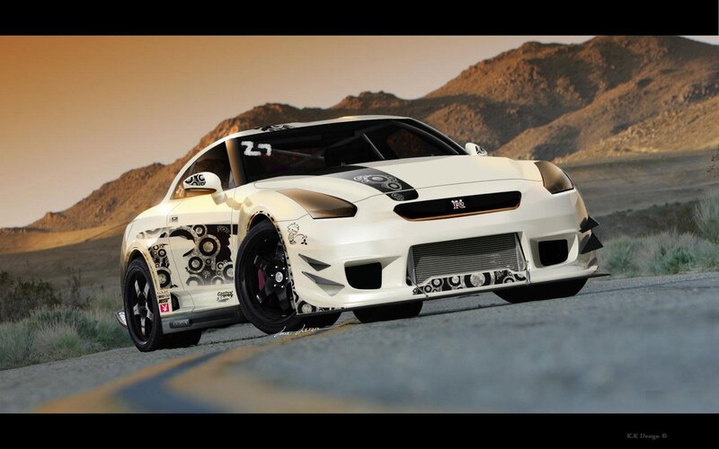 white sports car on desert road