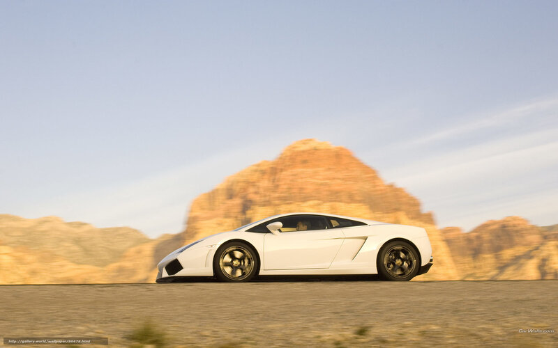 White sports car on desert road