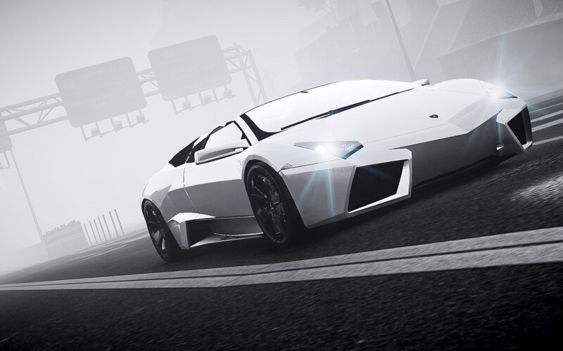 white sports car on highway
