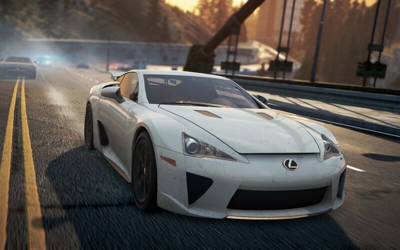 white sports car on highway