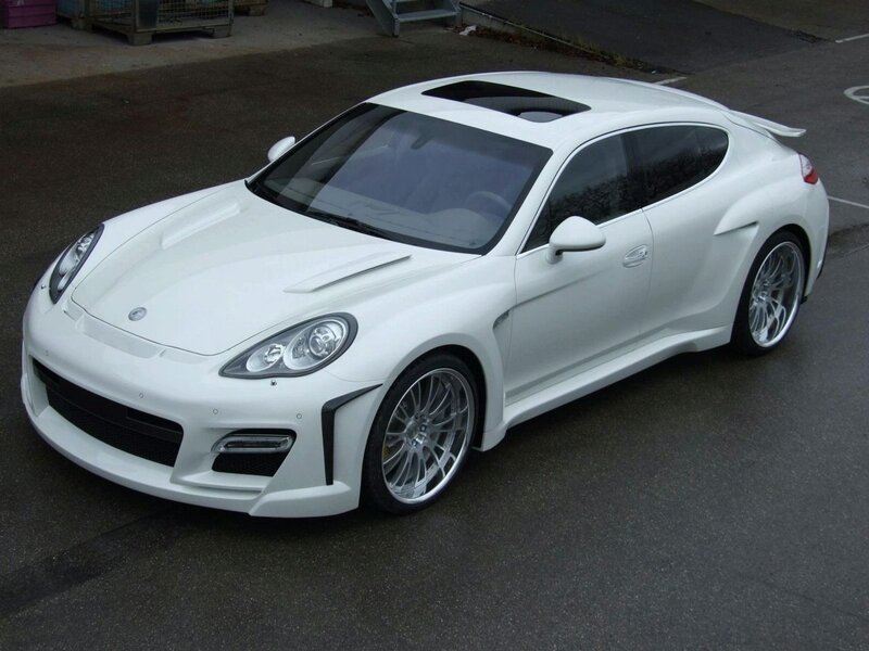 white sports car on pavement