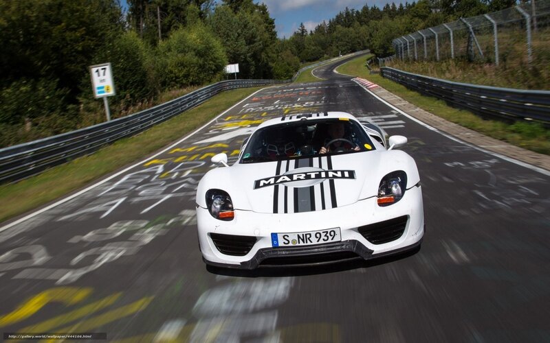 white sports car on racetrack