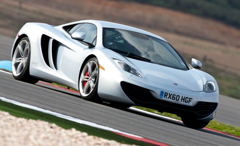 white sports car on racetrack