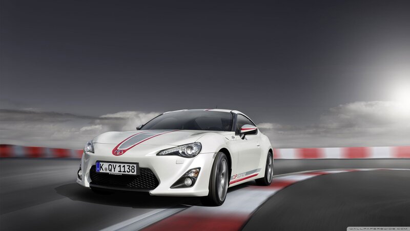 white sports car on racetrack