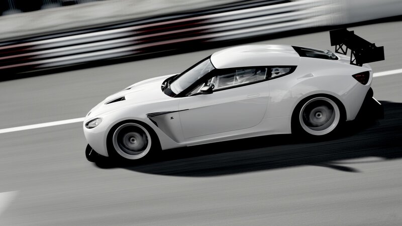 white sports car on racetrack