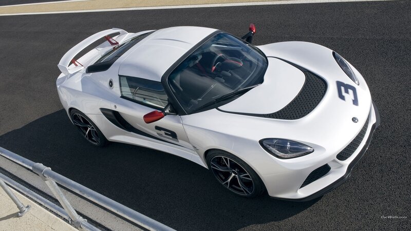 white sports car on racetrack