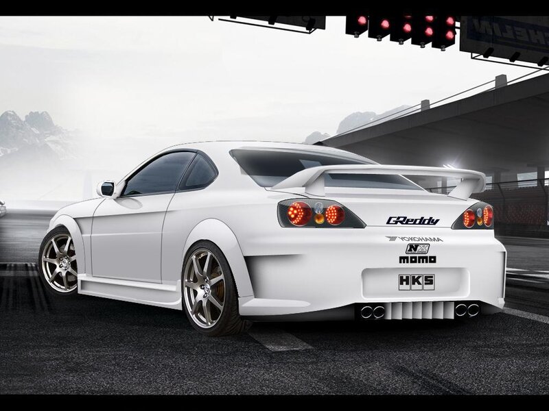 white sports car on racetrack