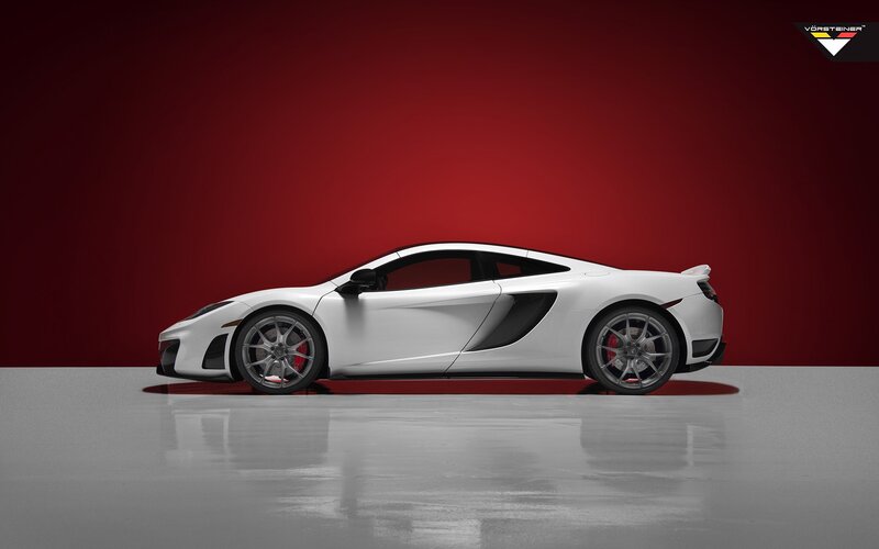 white sports car on red background
