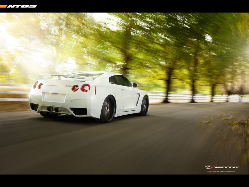 white sports car on road